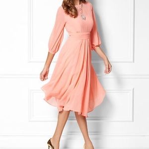 NYC Eva Mendes Peach Dress